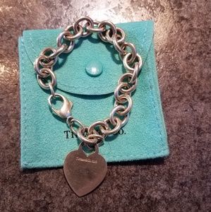Tiffany & co sterling heart bracelet